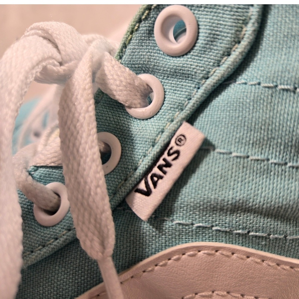 Vans Sk8-Hi Stacked Aqua Blue Platform High Top Sneakers Womens 7 VN0A4BTWA0S - Picture 5 of 10